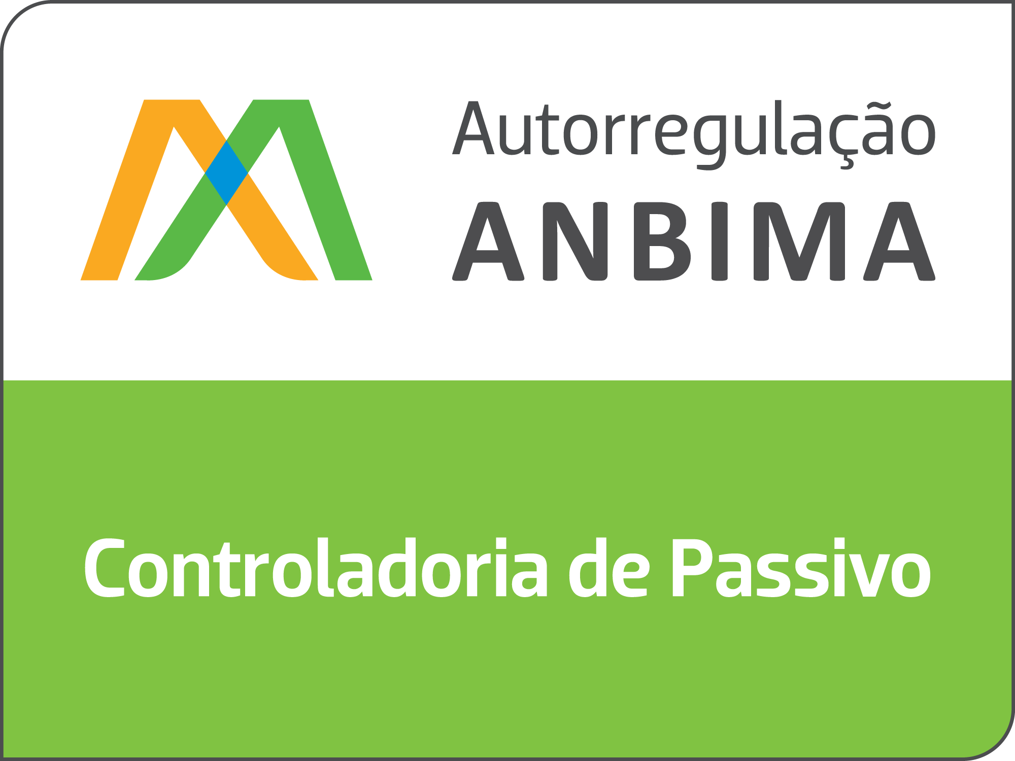 Selo ANBIMA de controladotira de Passivo