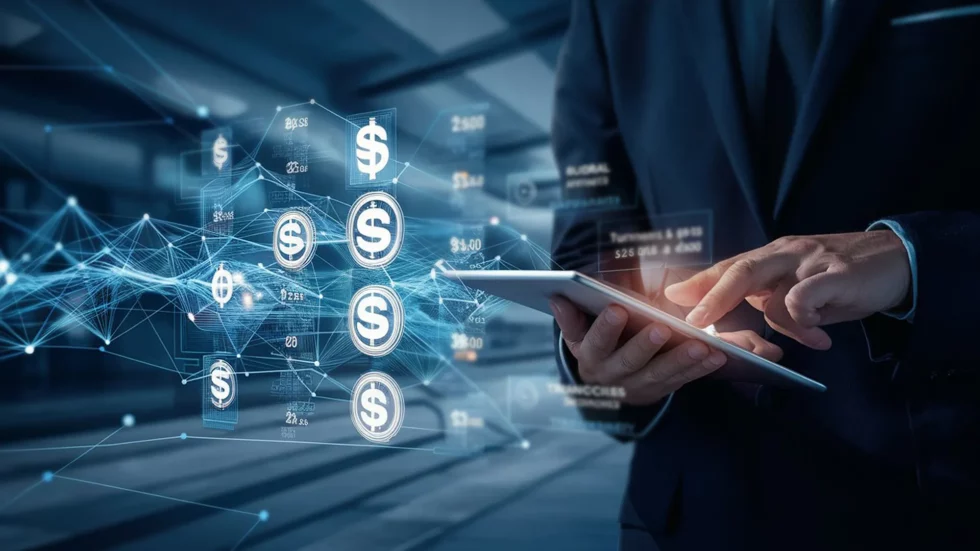 Imagem de uma pessoa utilizando um tablet para verificar informações confidenciais